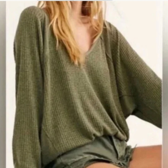 NWT Free People Santa Clara Thermal Top - Picture 4 of 5